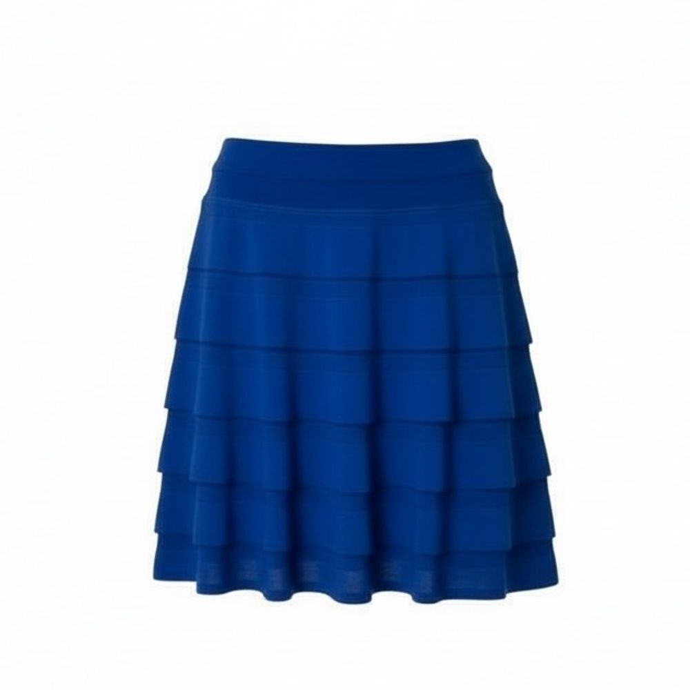 Max Studio Tiered Straight Skirt